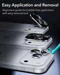 ESR Silver iPhone 18 Pro/Pro Max Armorite Camera Lens Protector Easy Application and Removal