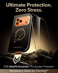 ESR iPhone 18 Pro Corning Glass Screen Protector Ultimate Protection.  Zero Stress.