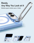 Frosted Misty Blue iPhone 18 Pro Max Magsafe Slim Phone Case with Stand  Ready,Any Way You Look at It