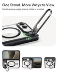 Clear Black iPhone Duo Magsafe Slim Phone Case with Stand One Stand. More Ways to View.