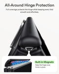 Clear Black iPhone Duo Magsafe Slim Phone Case with Stand All-Around Hinge Protection