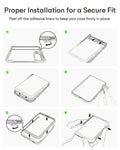 Clear Black iPhone Duo Magsafe Slim Phone Case with Stand Proper Installation for a Secure Fit
