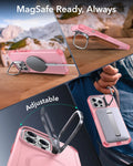 iPhone 13 Pro Max Cyber Tough Magnetic Case (Stash Stand) - Pink ESR ESR