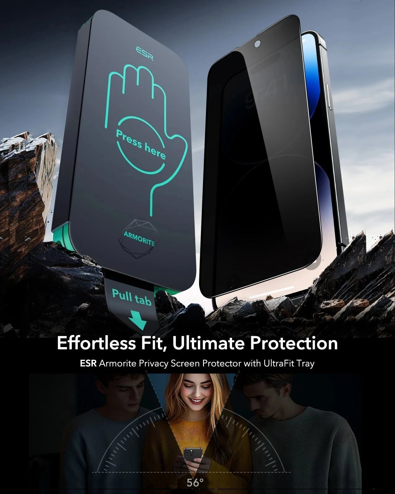iPhone 14 Pro UltraFit Armorite Privacy Screen Protector - 3 Pack（复制） ESR ESR
