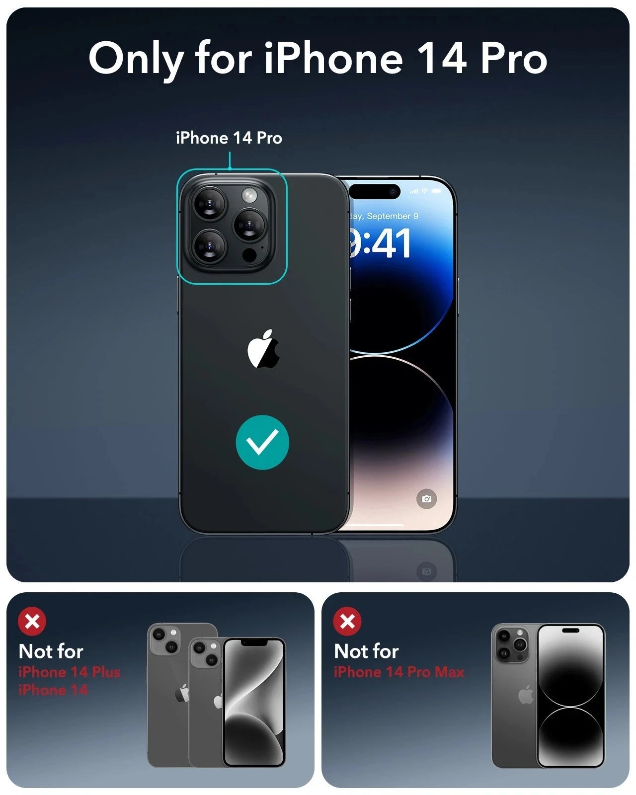 iPhone 14 Pro UltraFit Armorite Privacy Screen Protector - 3 Pack（复制） ESR ESR