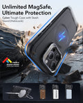 iPhone 15 Pro Cyber Tough Case with Stash Stand (HaloLock) - Black ESR ESR