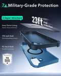 iPhone 16 Cyber Tough Magnetic Case (Camera Control, Stash Stand) - Light Blue ESR ESR