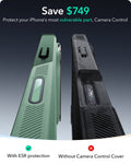 iPhone 16 Cyber Tough Magnetic Case (Camera Control, Stash Stand) - Light Green ESR ESR