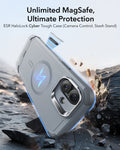 iPhone 16 Cyber Tough Magnetic Case (Camera Control, Stash Stand) - Light Grey ESR ESR