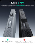 iPhone 16 Cyber Tough Magnetic Case (Camera Control, Stash Stand) - Light Grey ESR ESR