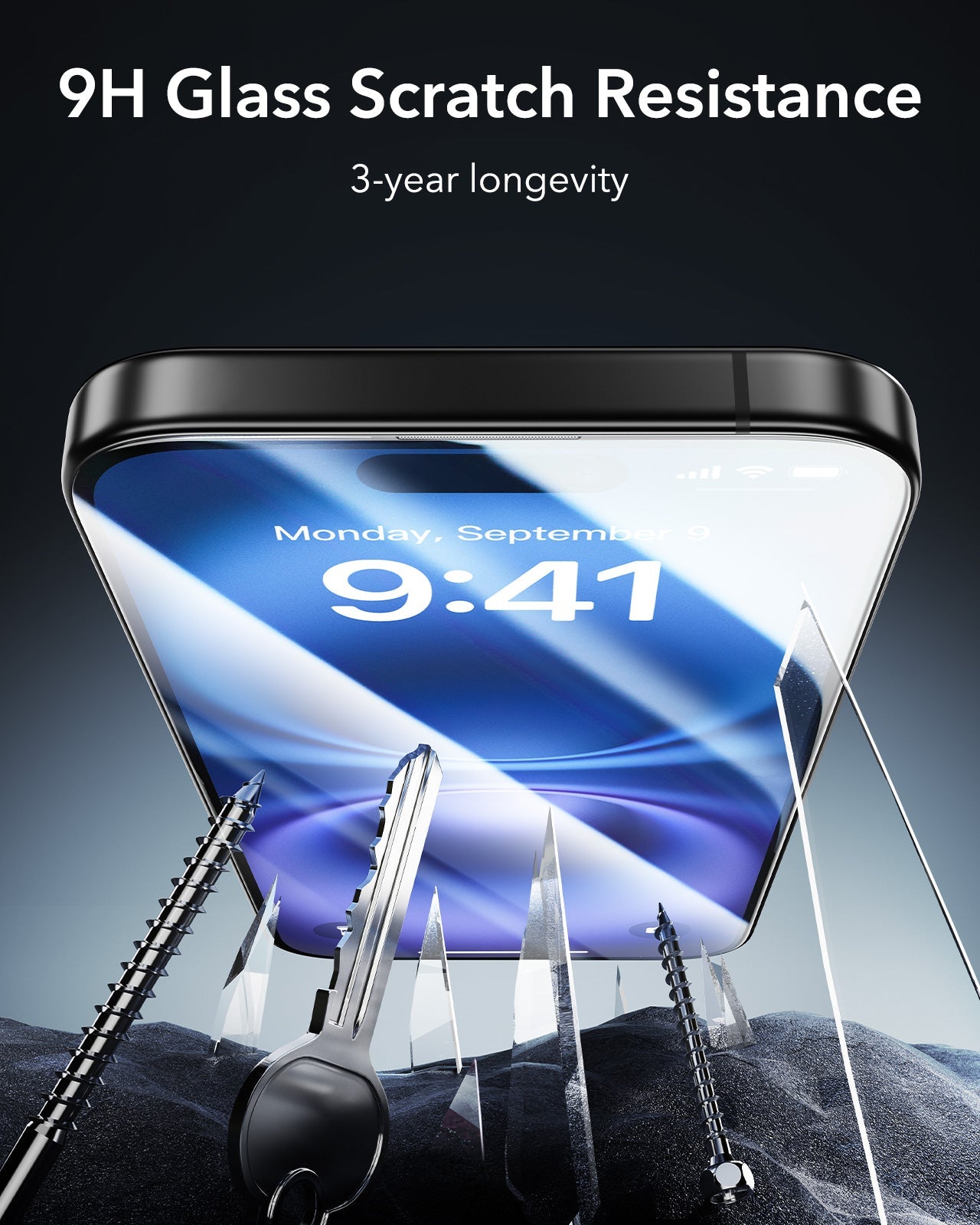 iPhone 16 Plus HaloLock Classic Hybrid Case Protection Bundle (Camera Control, Stash Stand) - Clear ESR ESR