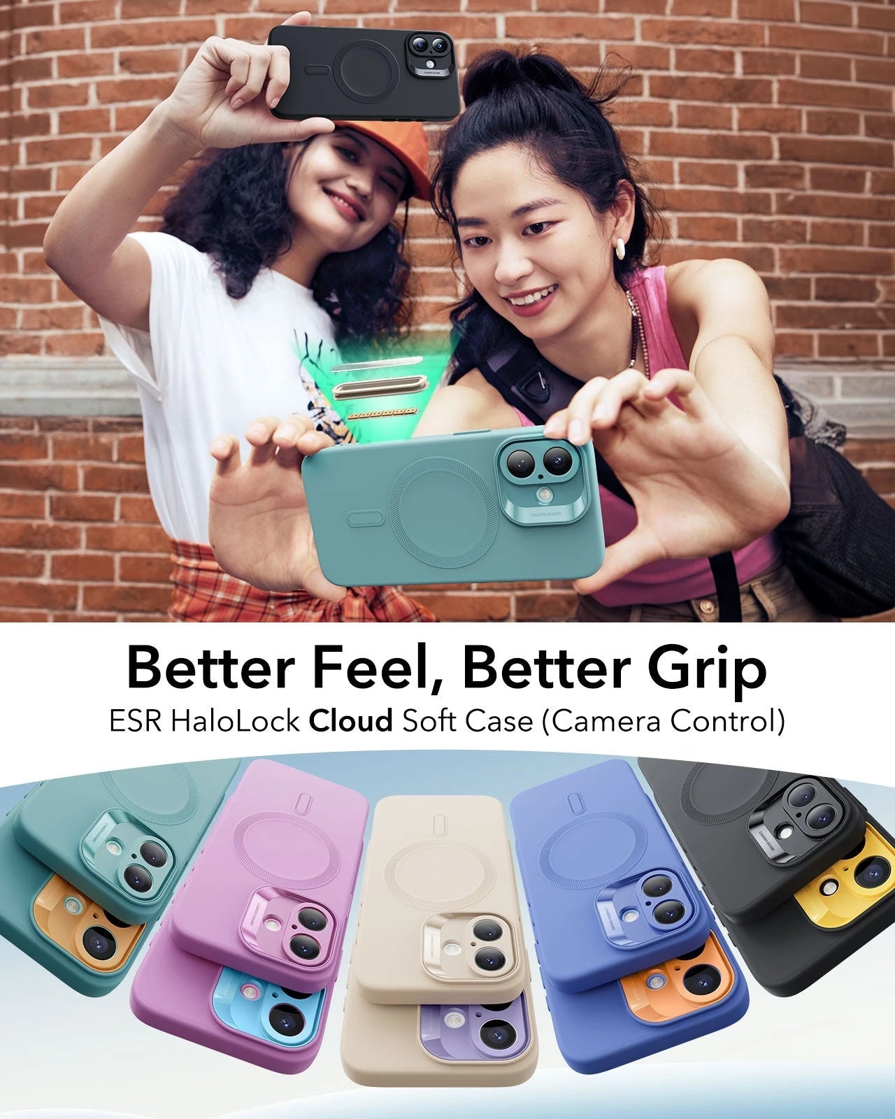 iPhone 16 Plus Cloud Soft Magnetic Case (Camera Control) - Teal ESR ESR