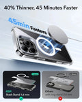 iPhone 16 Pro Classic Hybrid Magnetic Case (Camera Control, Stash Stand) & Privacy Screen Protector Bundle - Clear ESR ESR