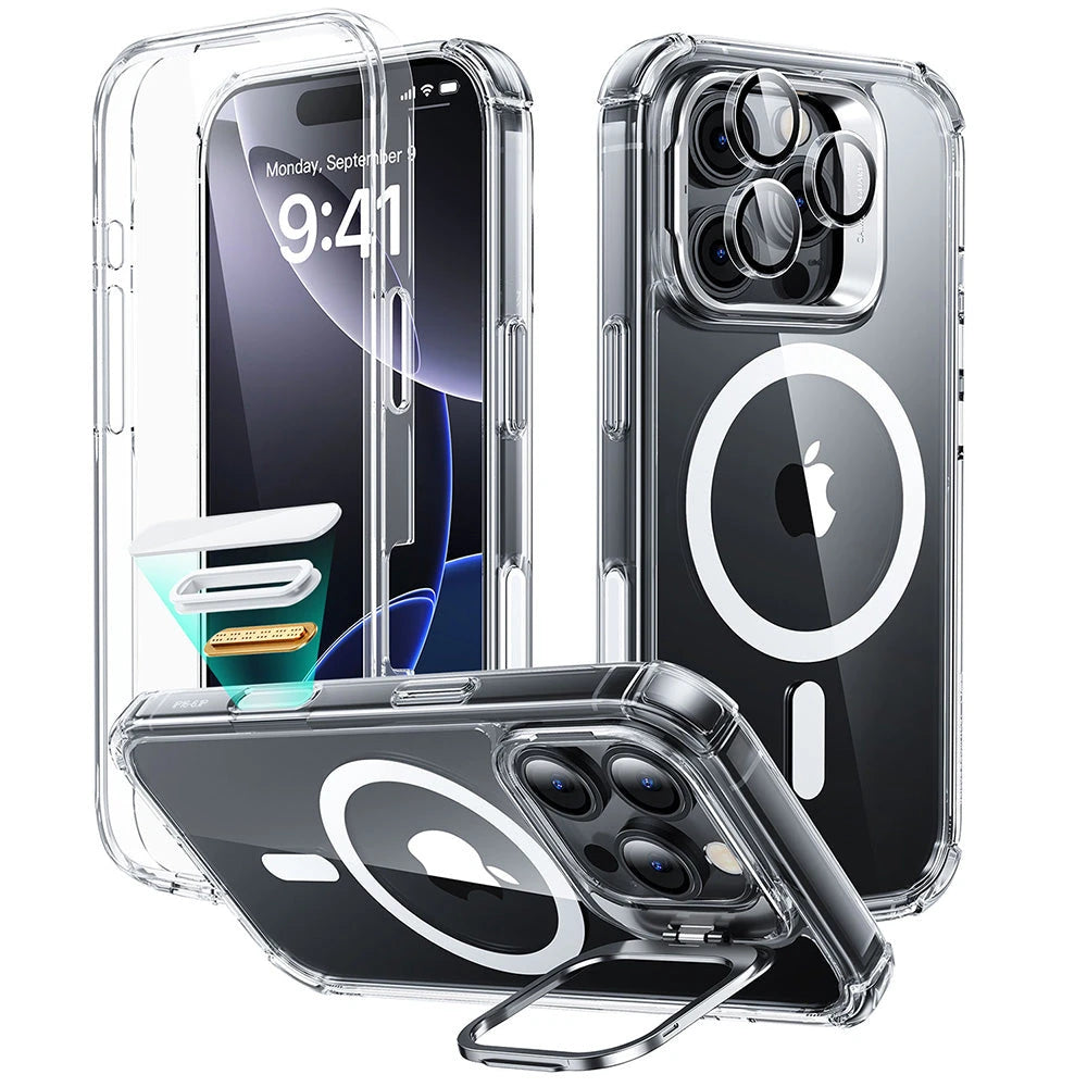 iPhone 16 Pro Armor Tough Magnetic Case (Camera Control, Stash Stand) - Clear ESR ESR