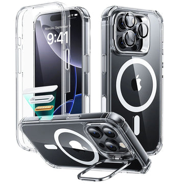 iPhone 16 Pro Armor Tough Magnetic Case (Camera Control, Stash Stand) - Clear ESR ESR
