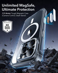 iPhone 16 Pro Max Armor Tough Magnetic Case (Camera Control, Stash Stand) - Clear ESR ESR