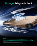 iPhone 16 Pro Max Cyber Tough Magnetic Case (Camera Control, Stash Stand) - Desert Titanium ESR ESR