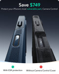 iPhone 16 Pro Max Cyber Tough Magnetic Case (Camera Control, Stash Stand) - Navy Blue ESR ESR