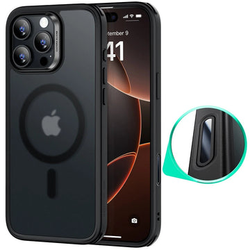 iPhone 16 Pro Max HaloLock Classic Hybrid Case (Camera Control) - Frosted Black - ESR 