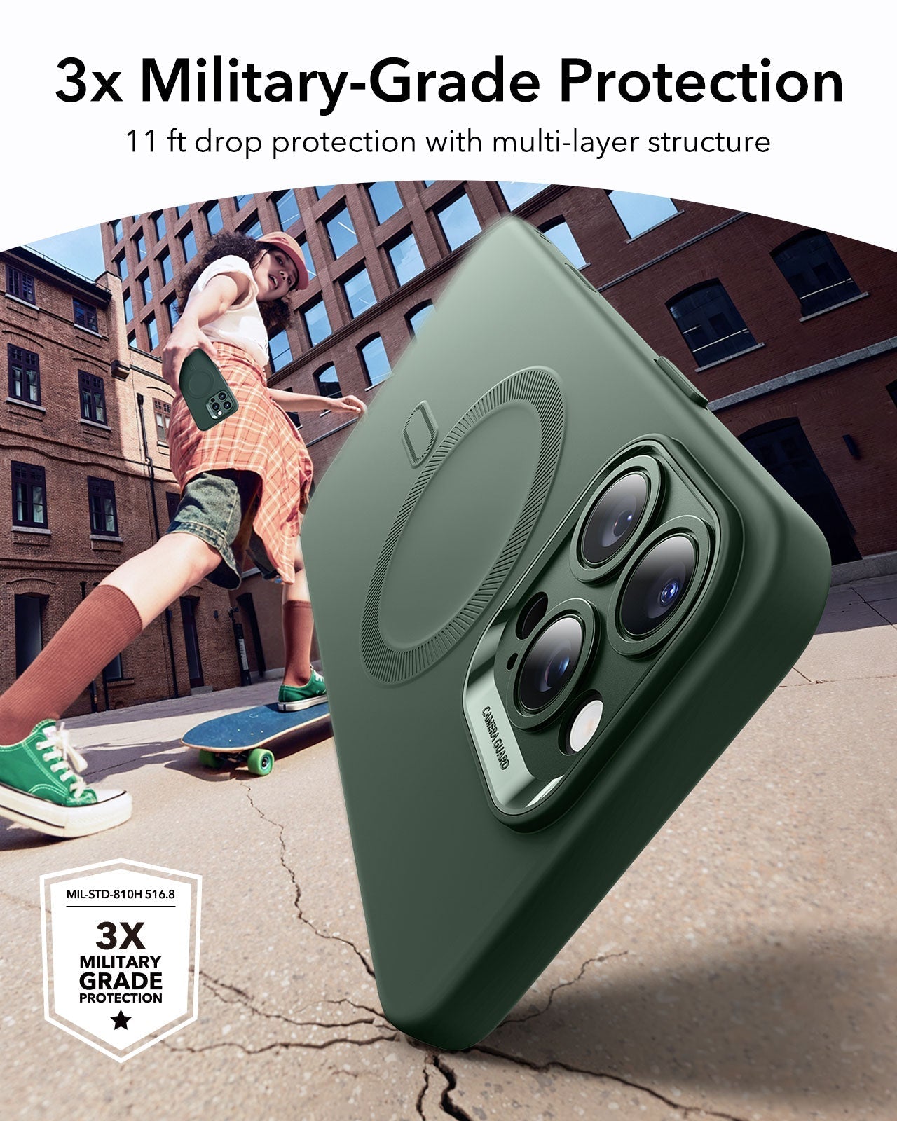 iPhone 16 Pro Max Cloud Soft Magnetic Case (Camera Control) - Green ESR ESR