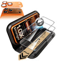 iPhone 17 Pro Max Corning Glass Screen Protector and Camera Lens Protector Orange