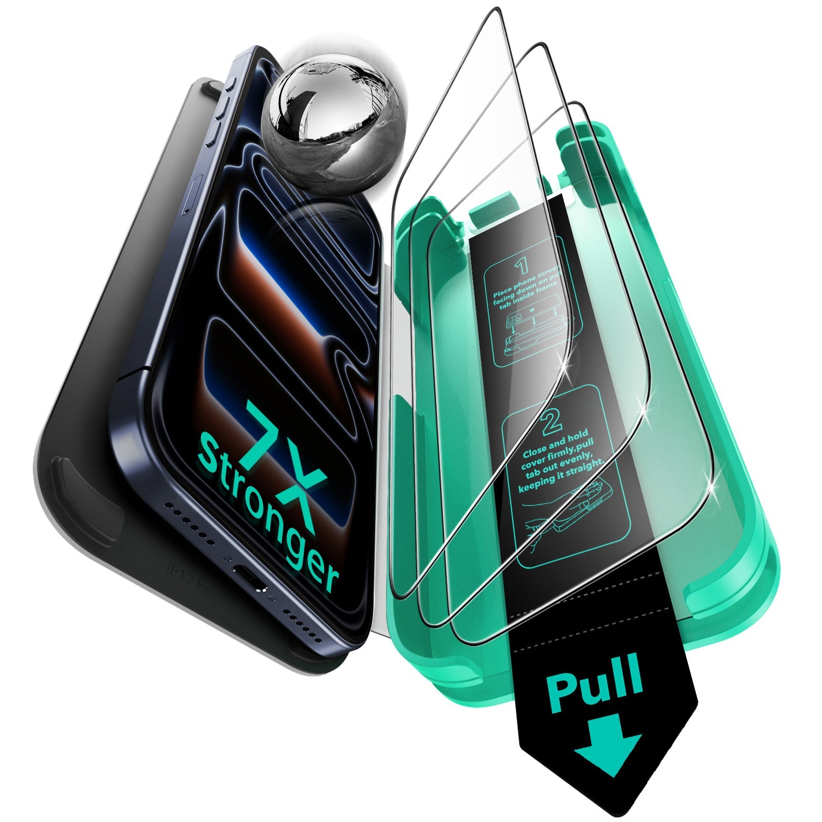 ESR iPhone 18 Pro Armorite Tempered Glass Screen Protecor 3 Pack