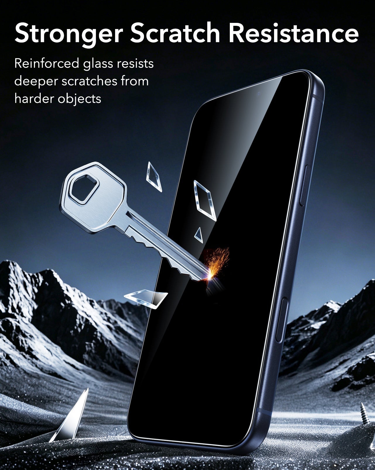 ESR iPhone 18 Pro Max Armorite Tempered Glass Privacy Screen Protecor Stronger Scratch Resistance