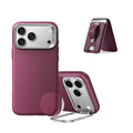 iPhone 18 Pro Max Atelier Silicone Leather Magnetic Case with Camera Control and Flex Stand, Plus Geo Wallet Stand Bundle