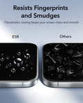 ESR iPhone 18 Pro Tempered Glass Privacy Screen Protector Protects Resists Fingerprints and Smudges