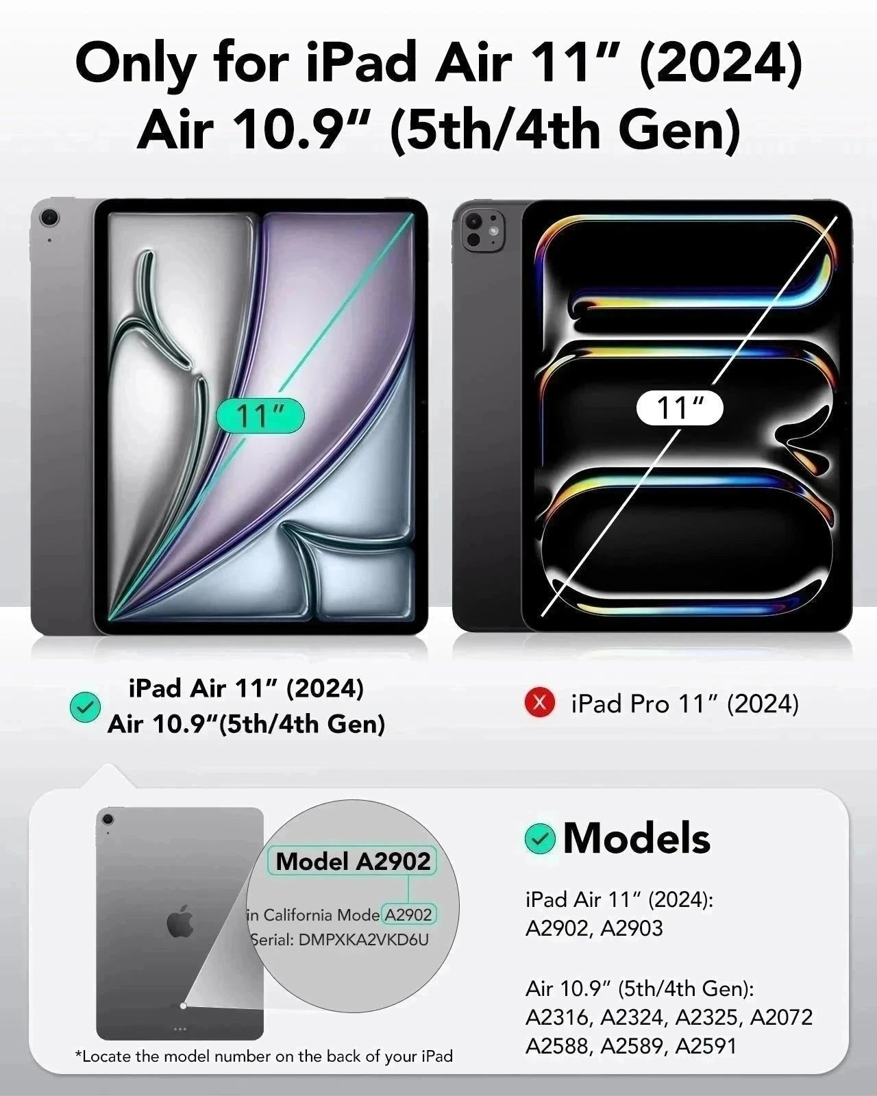 iPad Air 11ʺ (2024) Rebound Transformation Bundle - Grey ESR