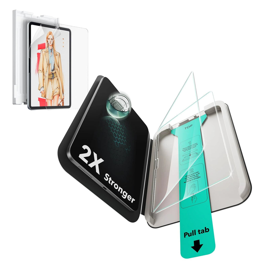 iPad Air 11" (2025) Paper-Feel Screen Protector Set - 2 Paper-Feel + 2 UltraFit Classic - ESR 