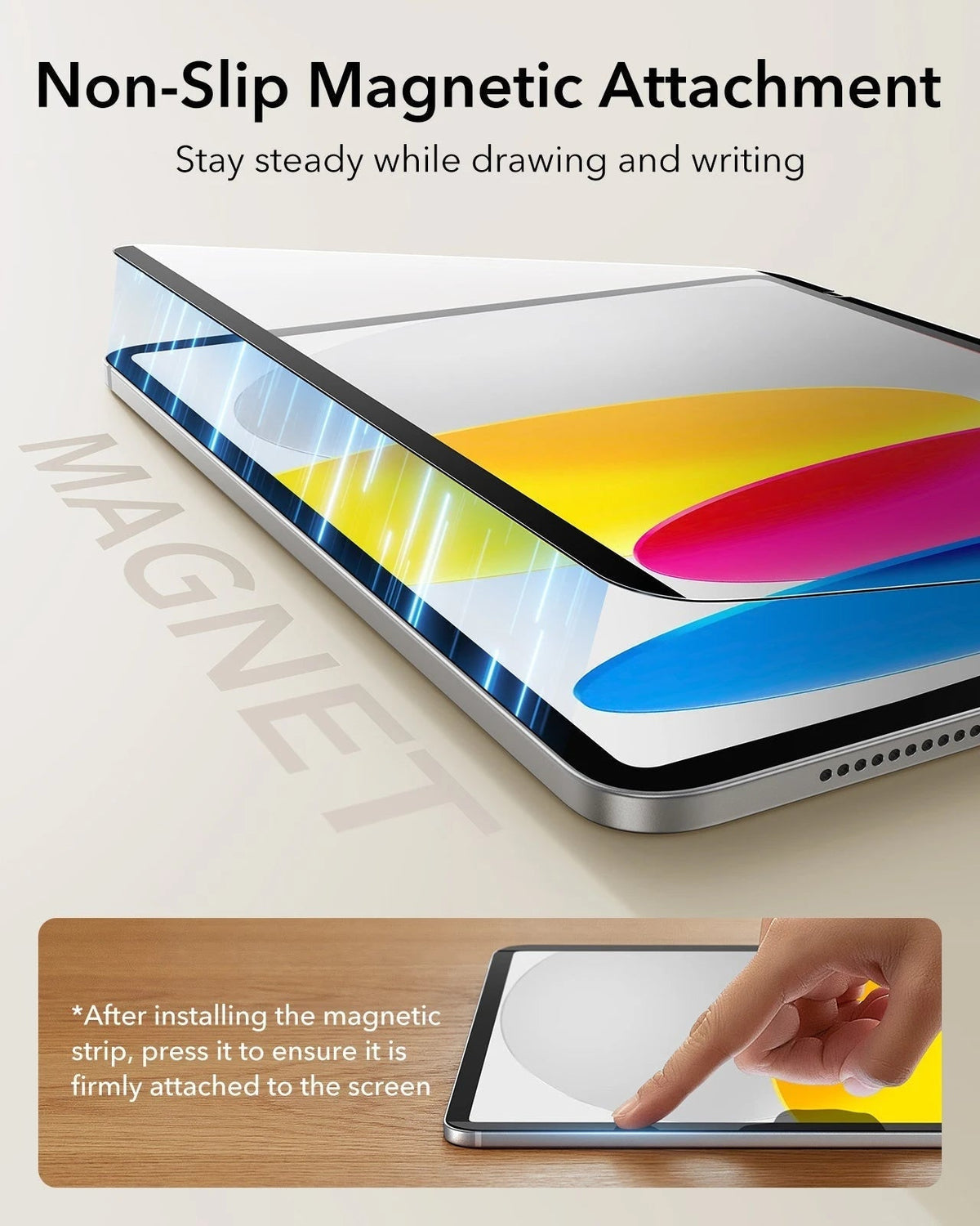 iPad 11" (A16, 2025) Paper-Feel Magnetic Screen Protector Set - 1 Paper-Feel Magnetic + 2 UltraFit Classic ESR ESR